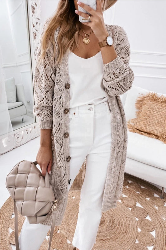 Loose Knit Long Cardi